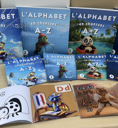 L’ALPHABET EN CHANSONS - 26 首法文小歌，讓孩子愛上每個字母！第四冊 U-Z (含歌曲)