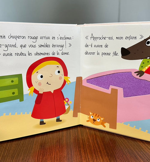 法文精裝觸覺厚紙書 Le Petit Chaperon Rouge 小紅帽