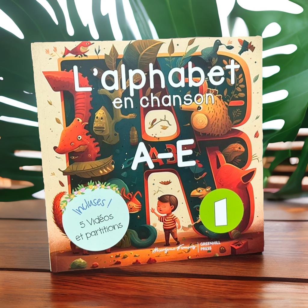 法文發音歌曲書 L’alphabet en chanson A-E (附影片及歌本)
