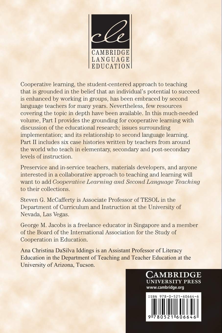 原文現貨 Cooperative Learning and Second Language Teaching (Cambridge Language Education) 1st Edition 合作學習與第二語言教學（劍橋語言教育）第1版